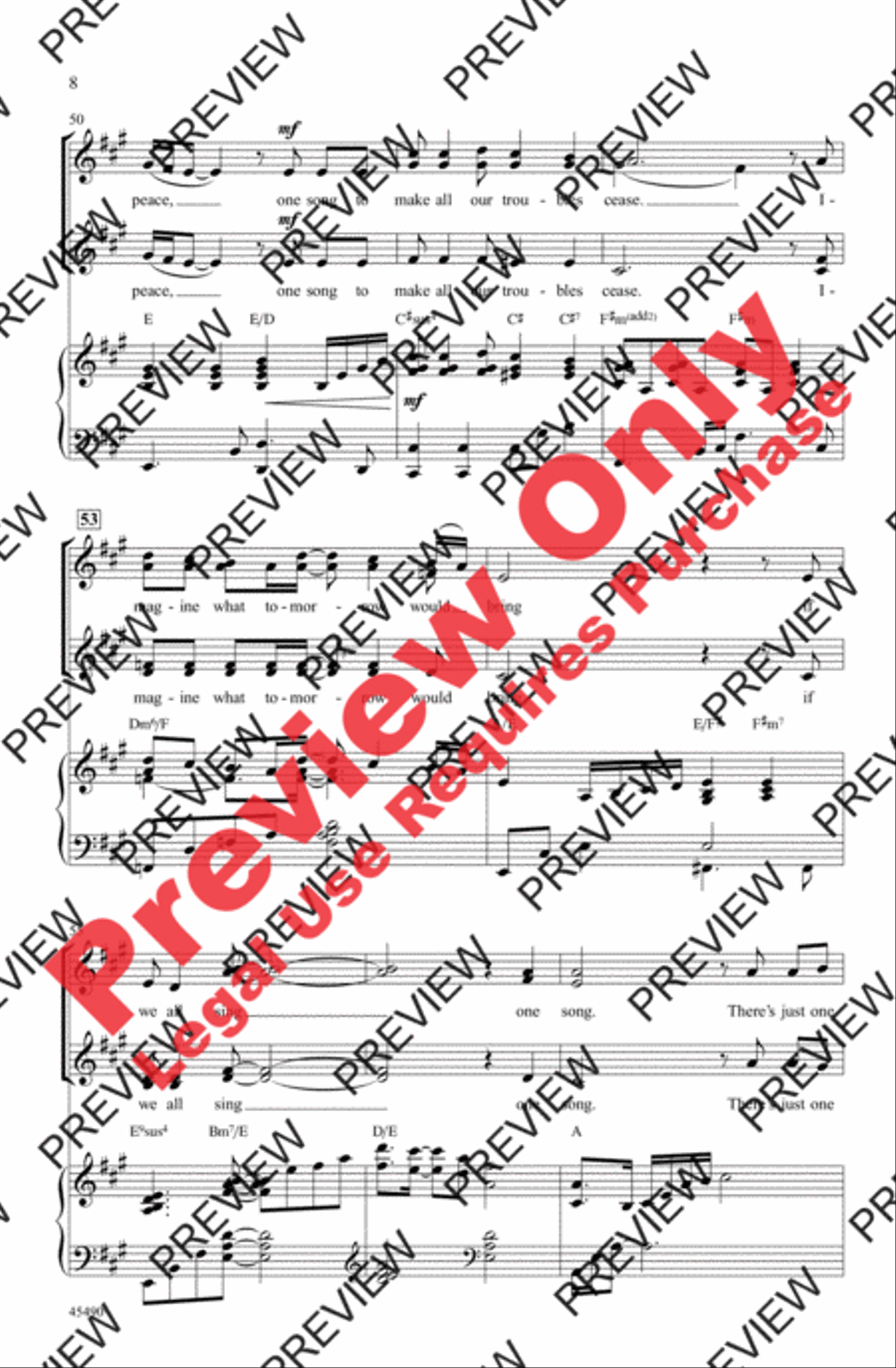 One Song One Song Women's Choir scores gallery preview page 8