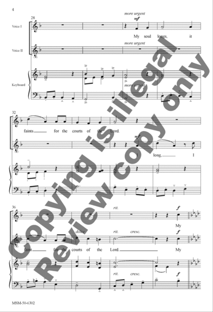 How Lovely Is Your Dwelling Place 3-Part scores gallery preview page 4