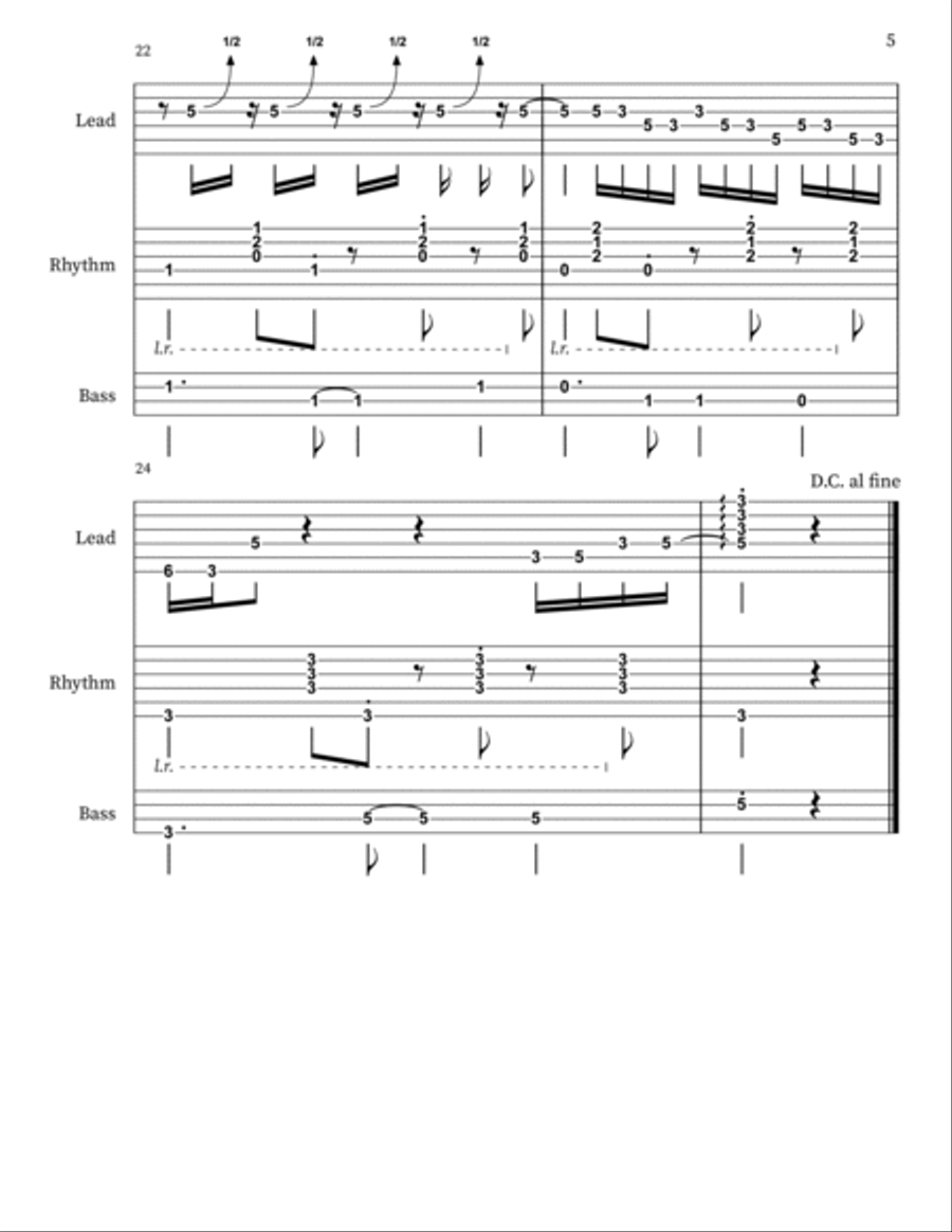 Gringo Astuto Gringo Astuto Bass Clarinet scores gallery preview page 5