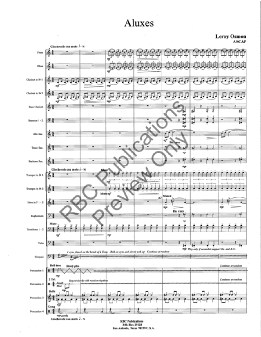 Aluxes (Score) Aluxes (Score) Concert Band scores gallery preview page 4