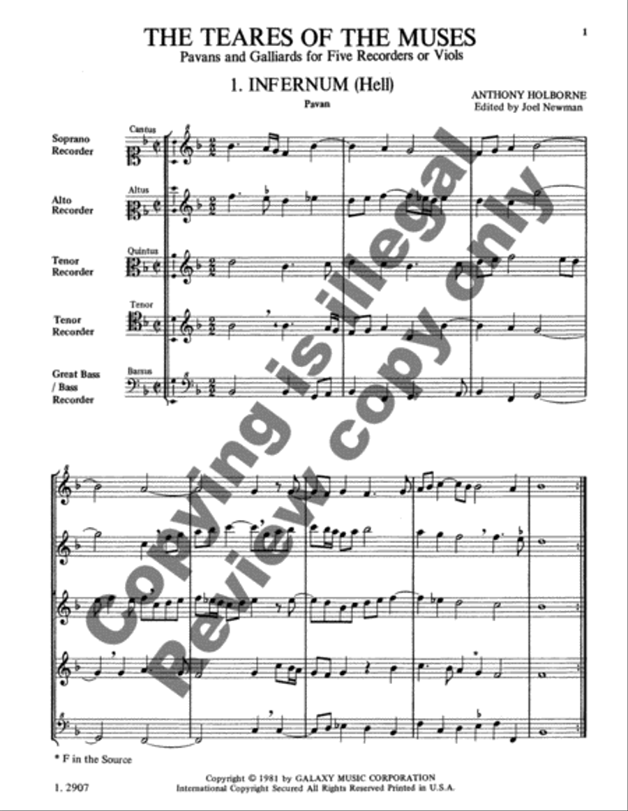 Teares of the Muses Teares of the Muses SATTB scores gallery preview page 8