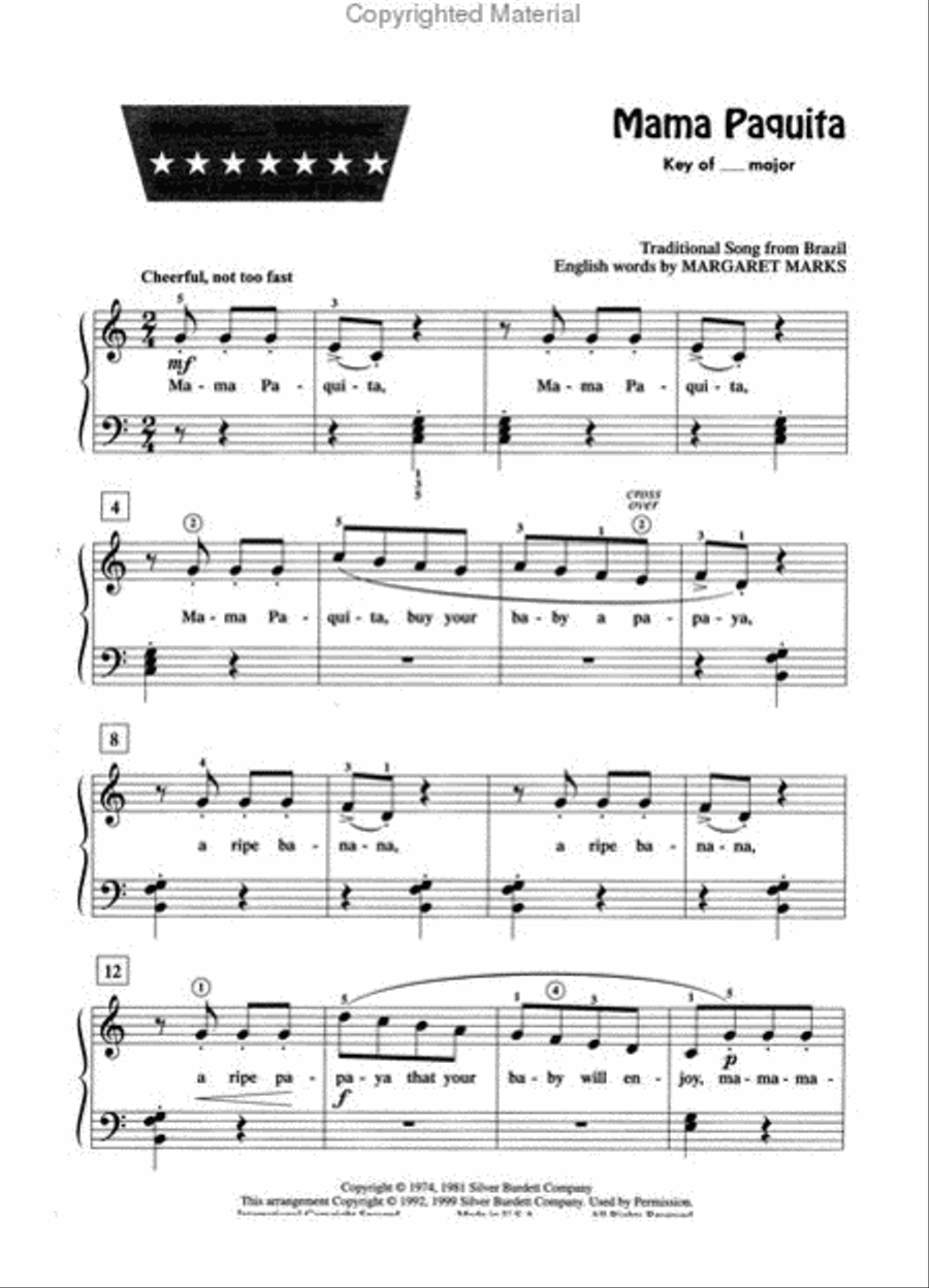 ChordTime Piano Kids' Songs Piano Method scores gallery preview page 3