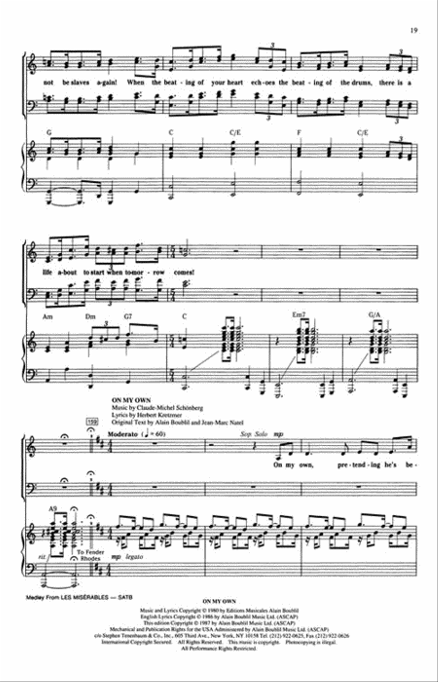 Les Misérables (Choral Medley) Choir scores gallery preview page 6