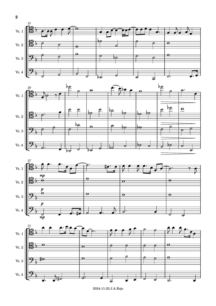 Goodbye Yellow Brick Road String Quartet scores gallery preview page 2