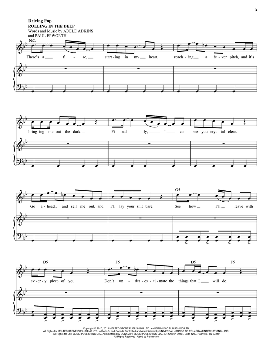 Crazy Rolling (from Moulin Rouge! The Musical) Voice scores gallery preview page 3