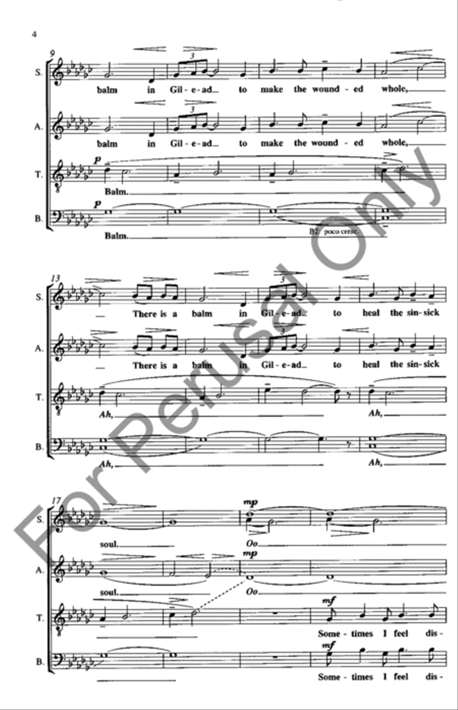 Balm In Gilead Balm In Gilead 4-Part scores gallery preview page 3