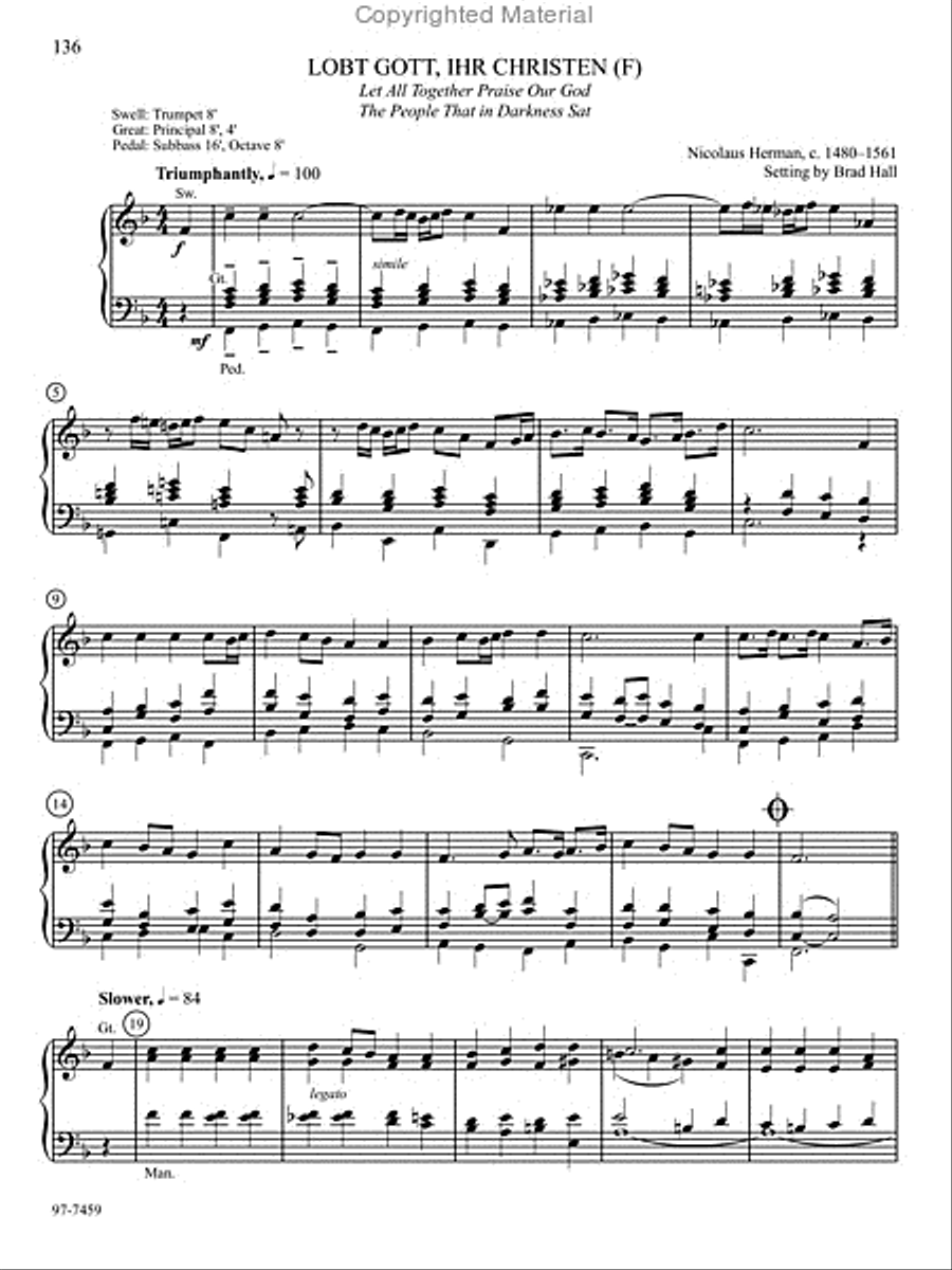Hymn Prelude Library: Lutheran Service Book, Vol. 6 (JKL) Organ scores gallery preview page 11