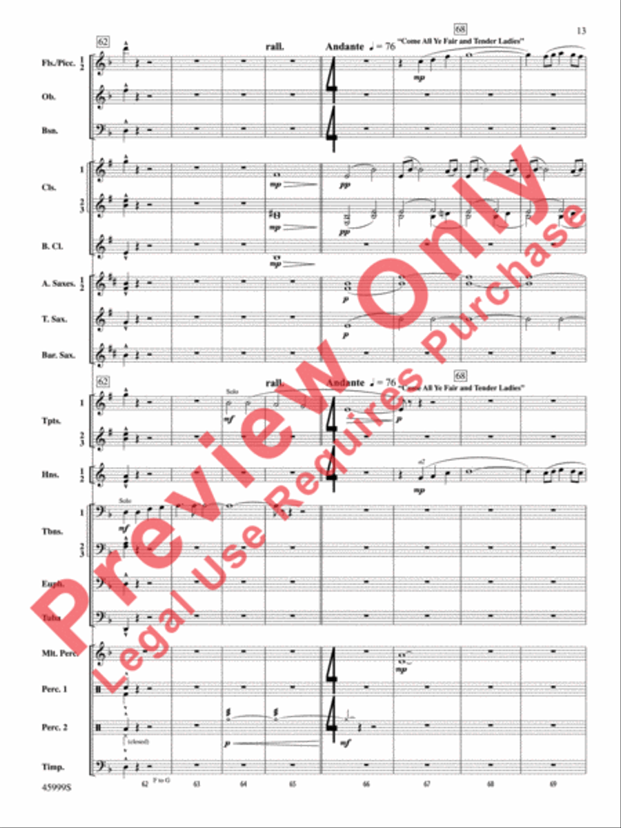 The Blue Ridge Concert Band scores gallery preview page 14