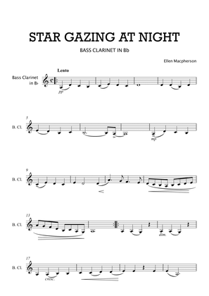 STARGAZING BY NIGHT for Bass Clarinet by Ellen Macpherson