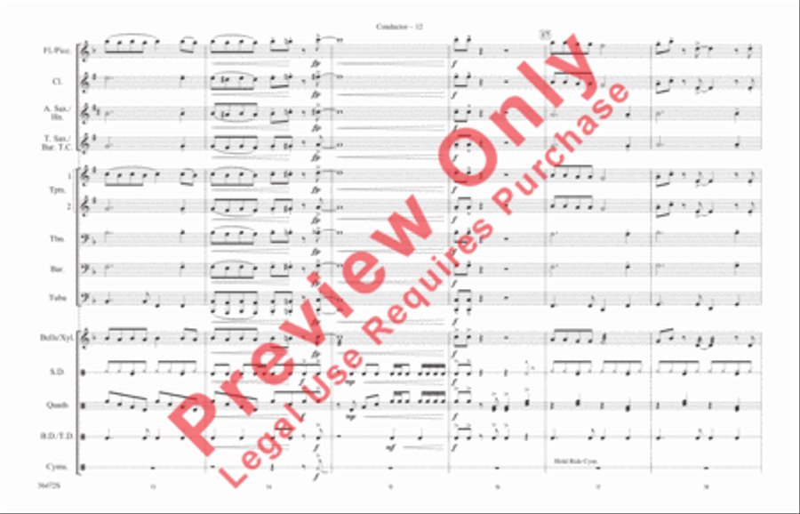 Cartoon Capers Marching Band scores gallery preview page 13