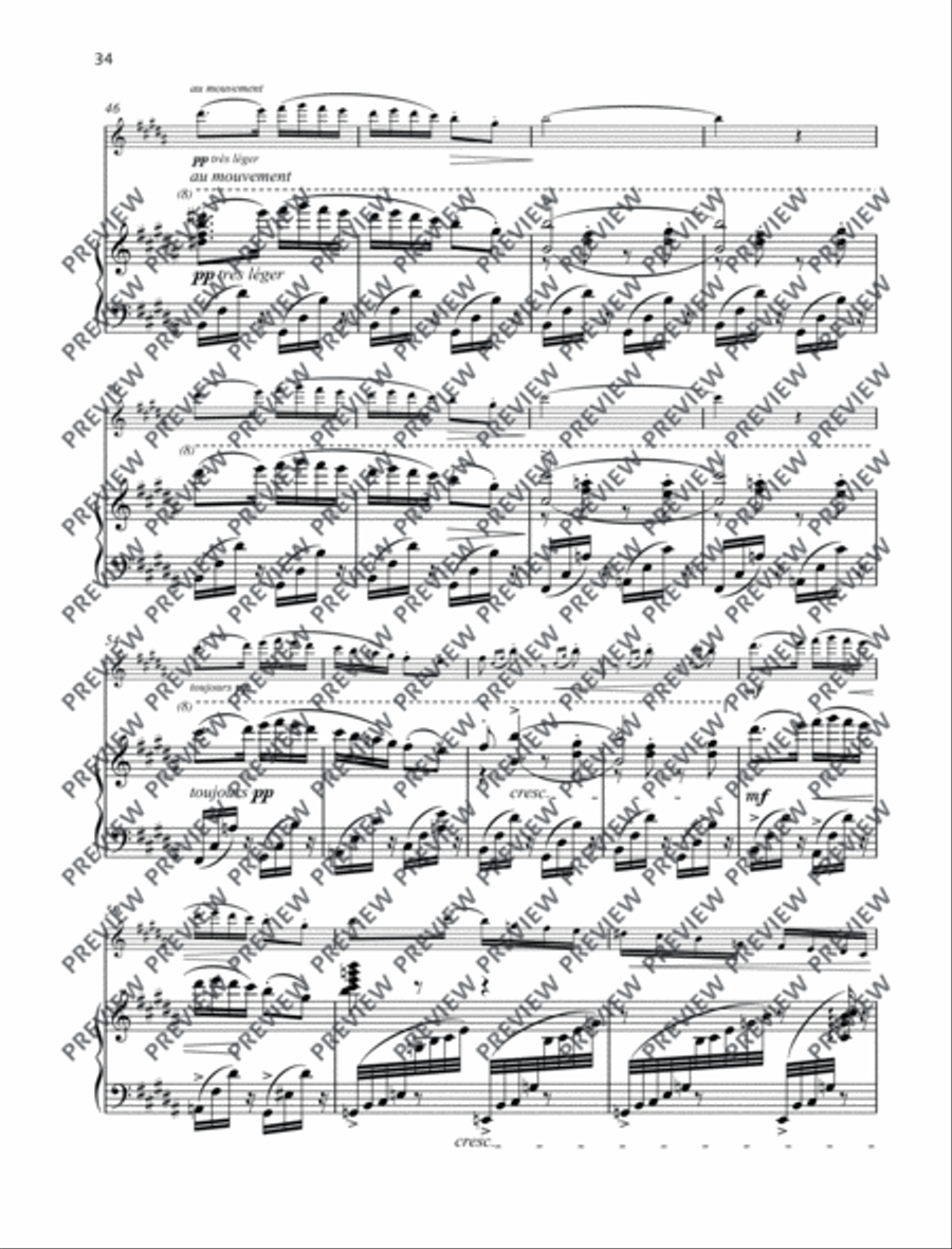 Introduction – Cortège Introduction – Cortège Flute Solo scores gallery preview page 7