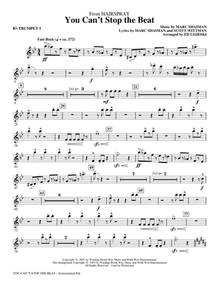 You Can't Stop The Beat (from Hairspray) (arr. Ed Lojeski) - Bb Trumpet 1