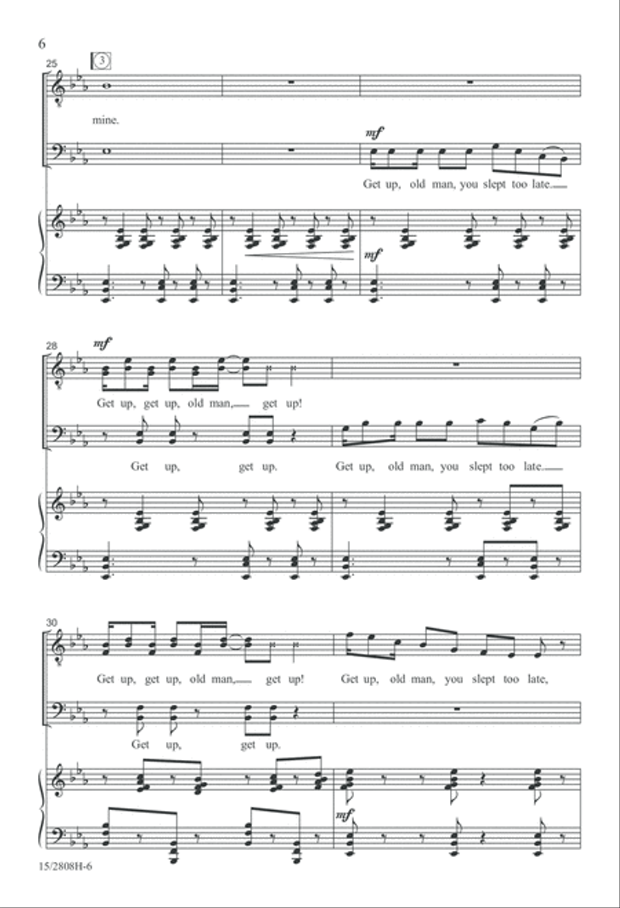 The Crawdad Song TTBB scores gallery preview page 7