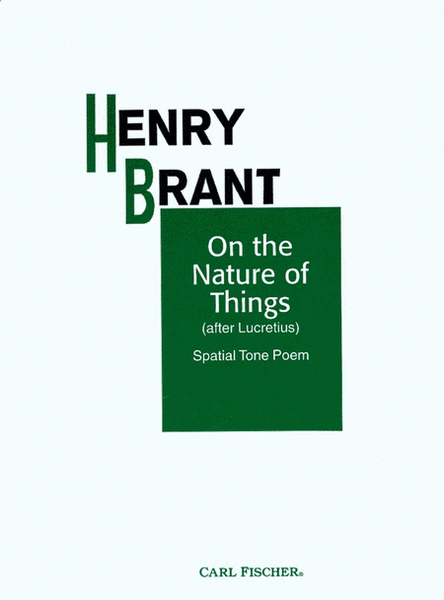 On the Nature of Things by Henry Brant Orchestra - Sheet Music
