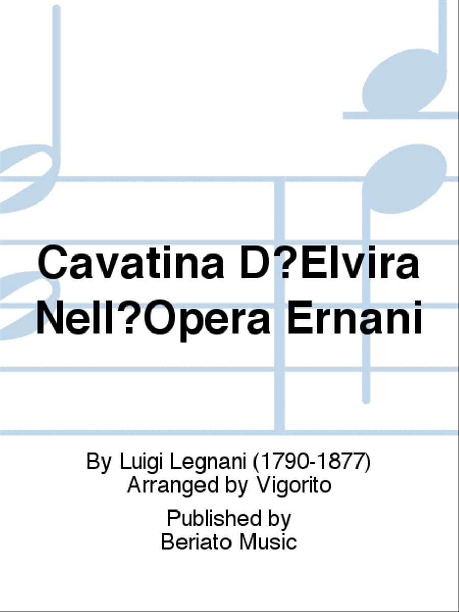 Cavatina D'Elvira Nell'Opera Ernani Flute scores gallery preview page 1