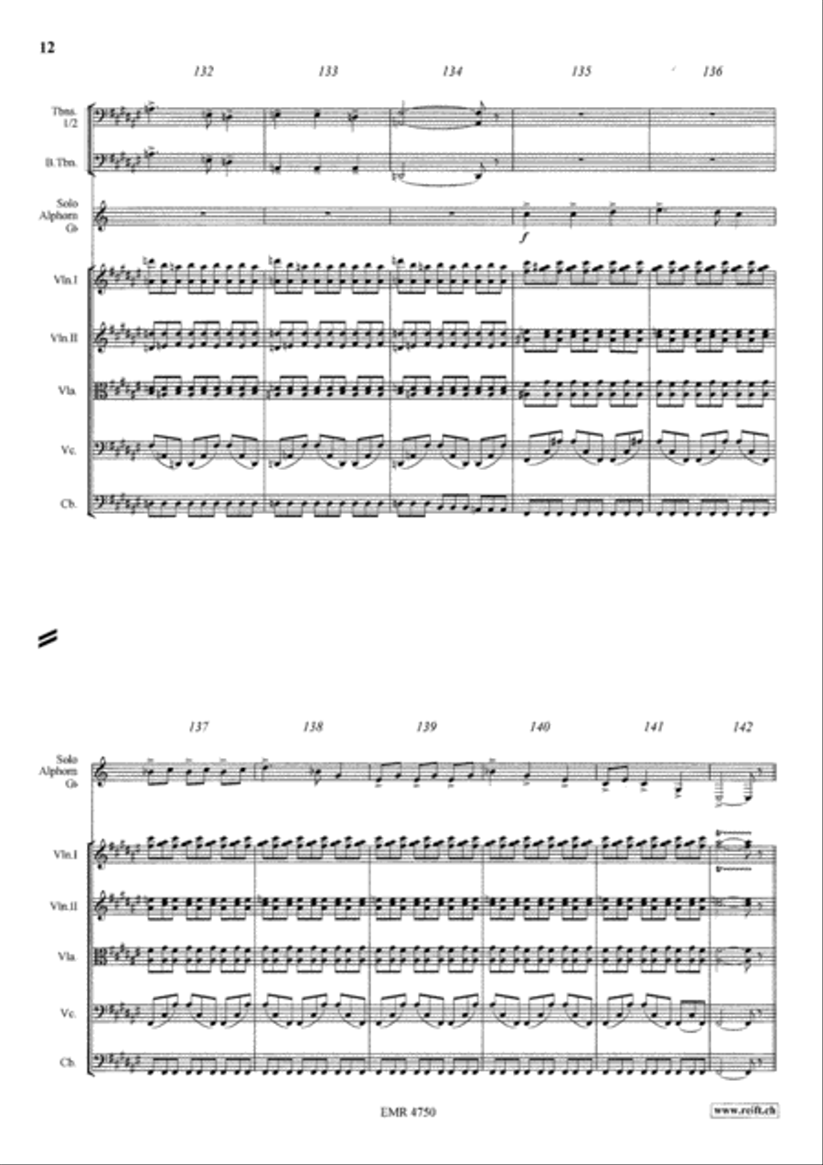 Capriccio Sur Deux Chants Populaires Orchestra scores gallery preview page 12