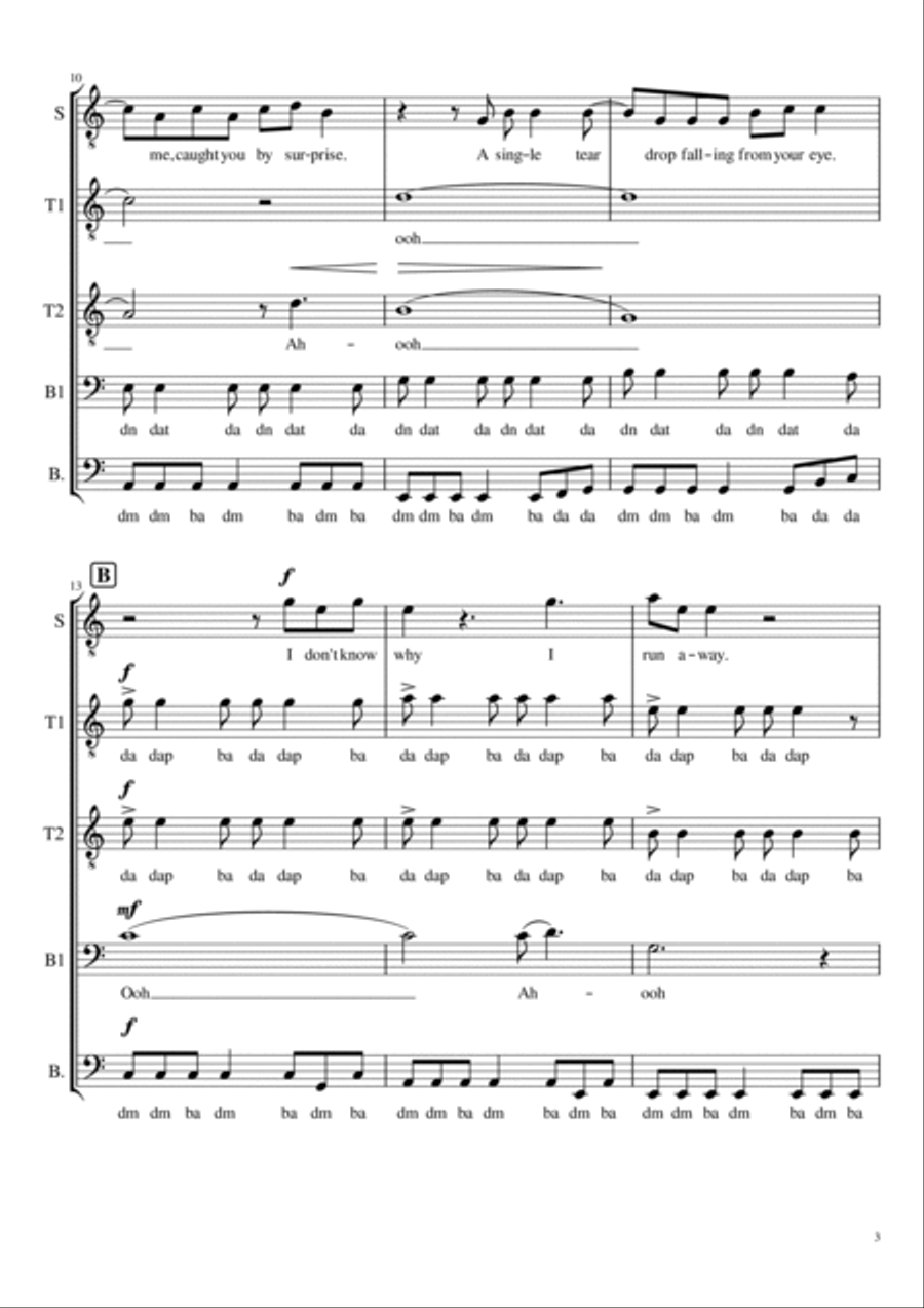 Save Your Tears Small Ensemble scores gallery preview page 3
