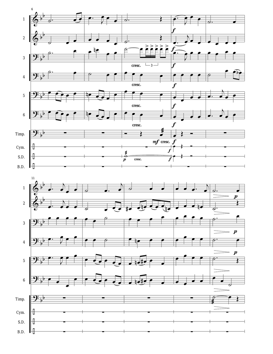 Republic of Ireland National Anthem: Amhrán na bhFiann Large Ensemble scores gallery preview page 5