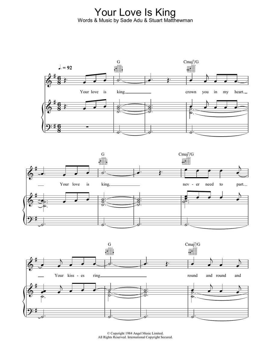 Your Love Is King Acoustic Guitar scores gallery preview page 1