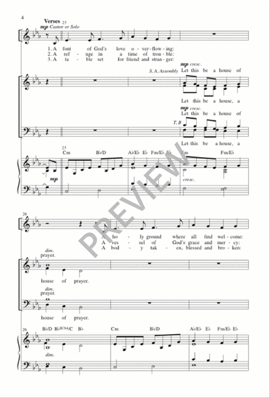 A House of Prayer A House of Prayer 4-Part scores gallery preview page 5