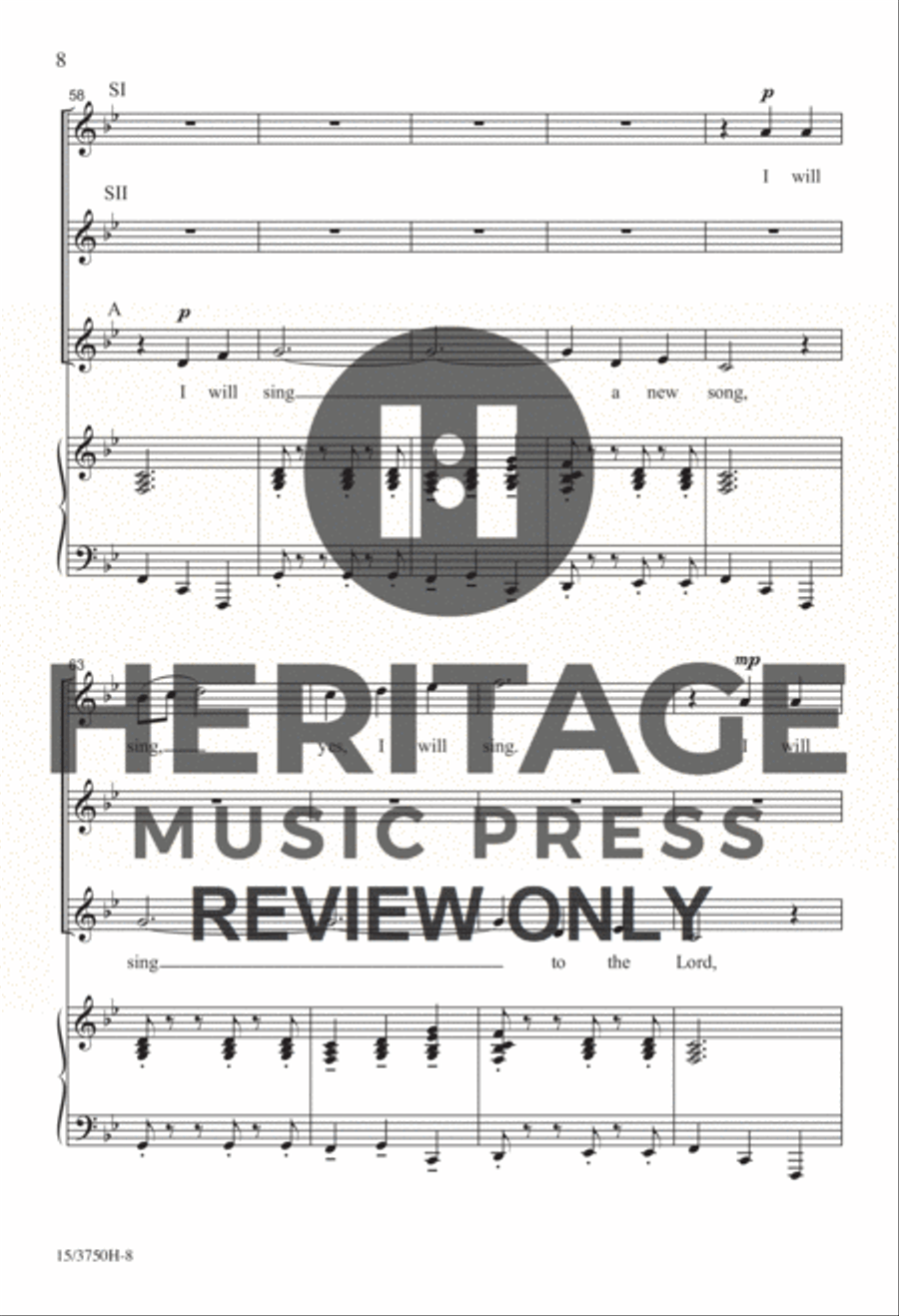 Cantate Domino Cantate Domino SSA scores gallery preview page 6