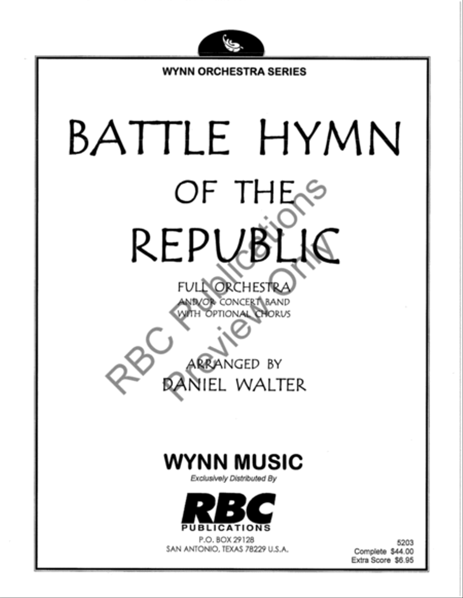 Battle Hymn Of The Republic Orch Full Orchestra scores gallery preview page 2