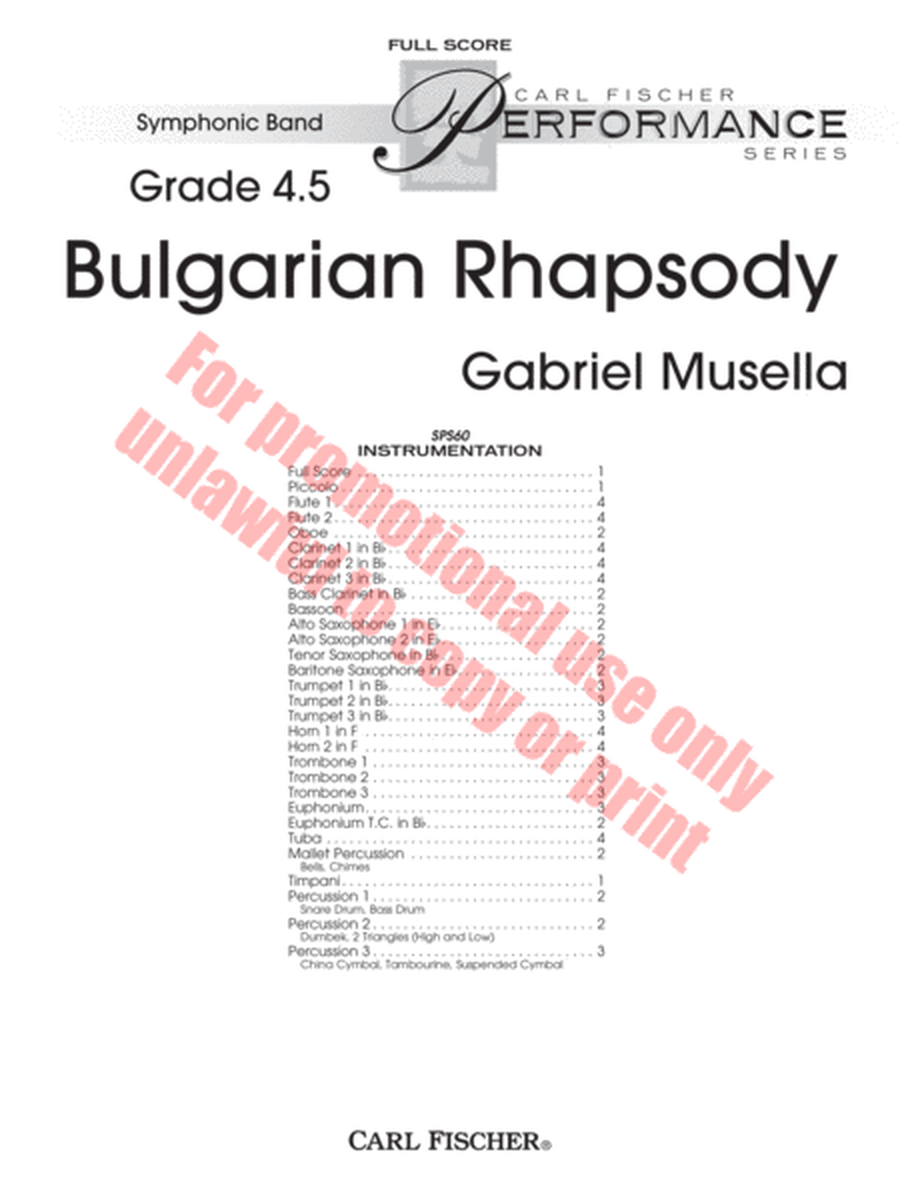 Bulgarian Rhapsody image number null