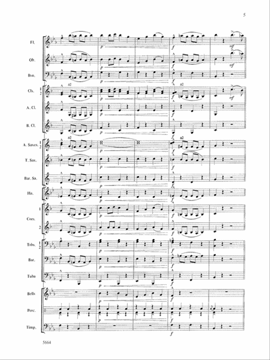 Santa Meets Sousa: Score Concert Band scores gallery preview page 5