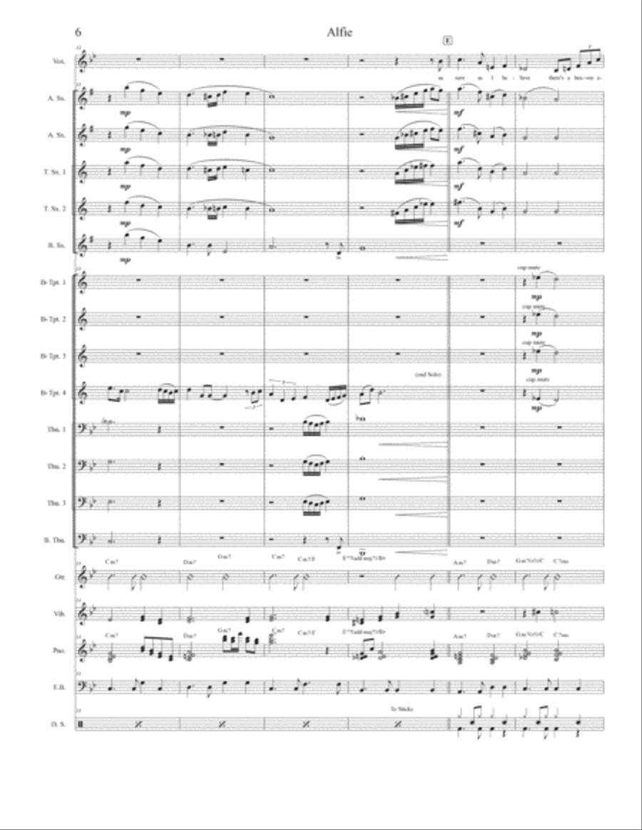 Alfie Jazz Ensemble scores gallery preview page 6
