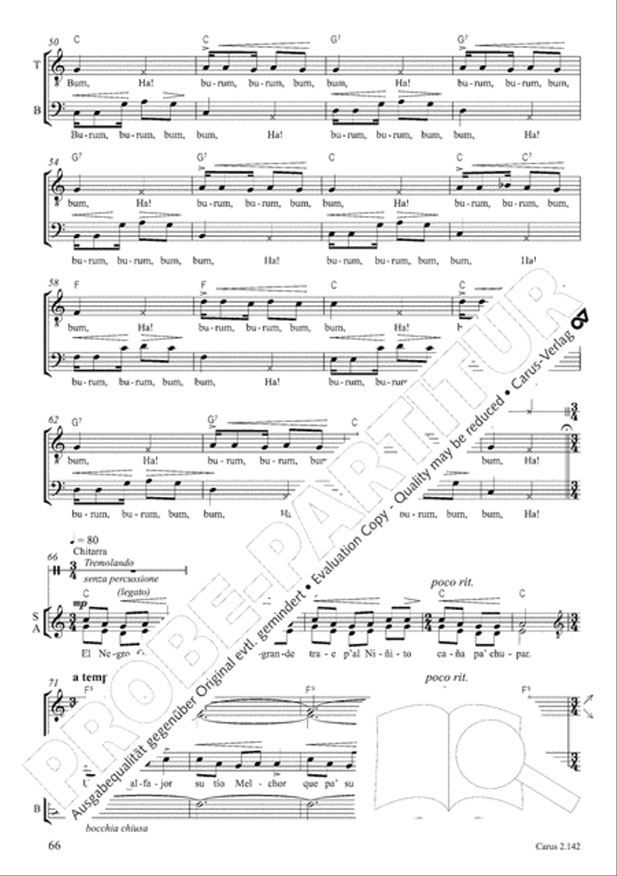 Christmas Carols of the World. Choral collection 4-Part scores gallery preview page 62