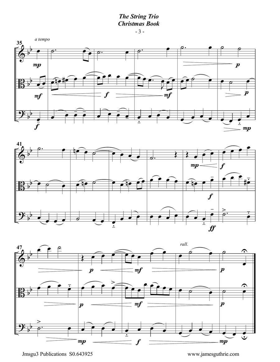 The String Trio Christmas Book String Trio scores gallery preview page 3
