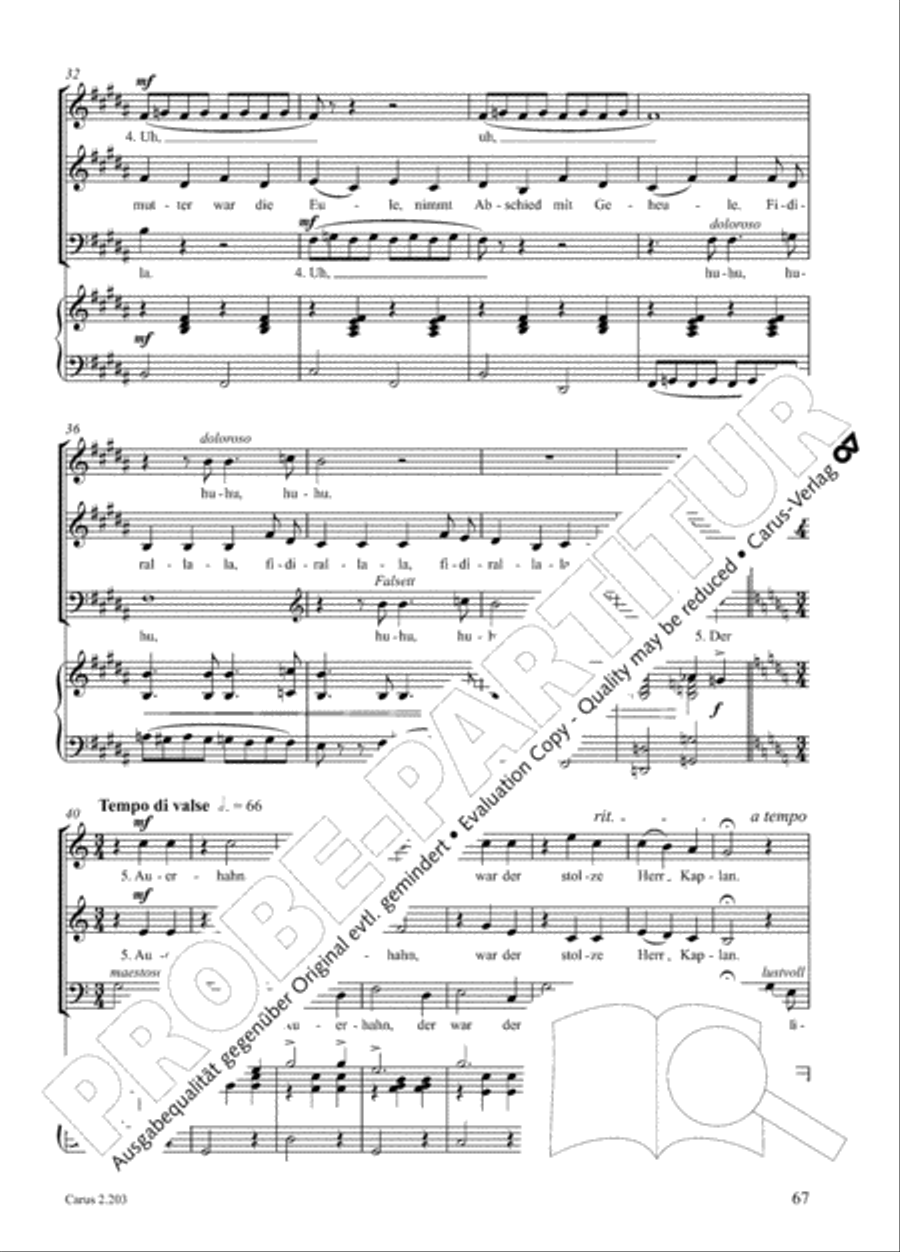 Loreley. Folk songs for choir (Loreley. Volkslieder fur Chor) Choir scores gallery preview page 74