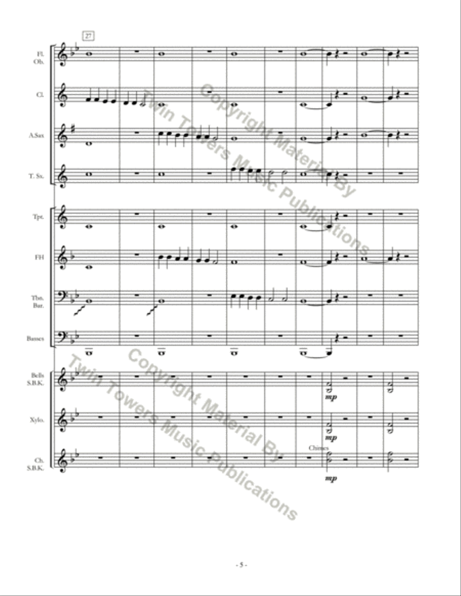 Star in the Night Concert Band scores gallery preview page 6