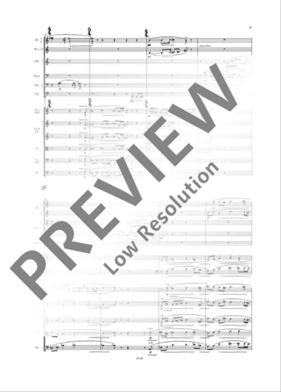 3 Pieces for Orchestra Orchestra scores gallery preview page 16