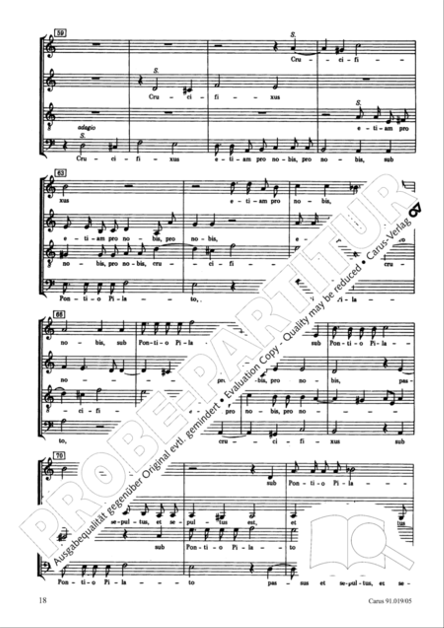 Non sine quare 4-Part scores gallery preview page 18