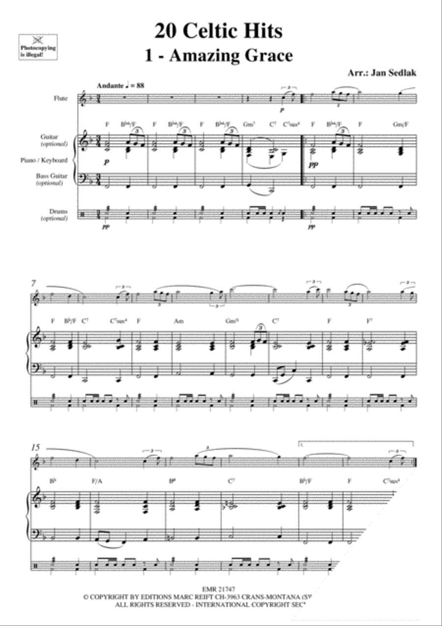20 Celtic Hits Flute Solo scores gallery preview page 3
