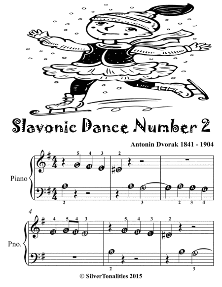 Slavonic Dance Number 2 Beginner Piano Sheet Music 2nd Edition
