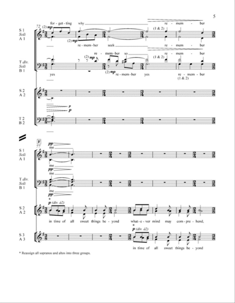 in time of (Unaccompanied Version) 4-Part scores gallery preview page 5