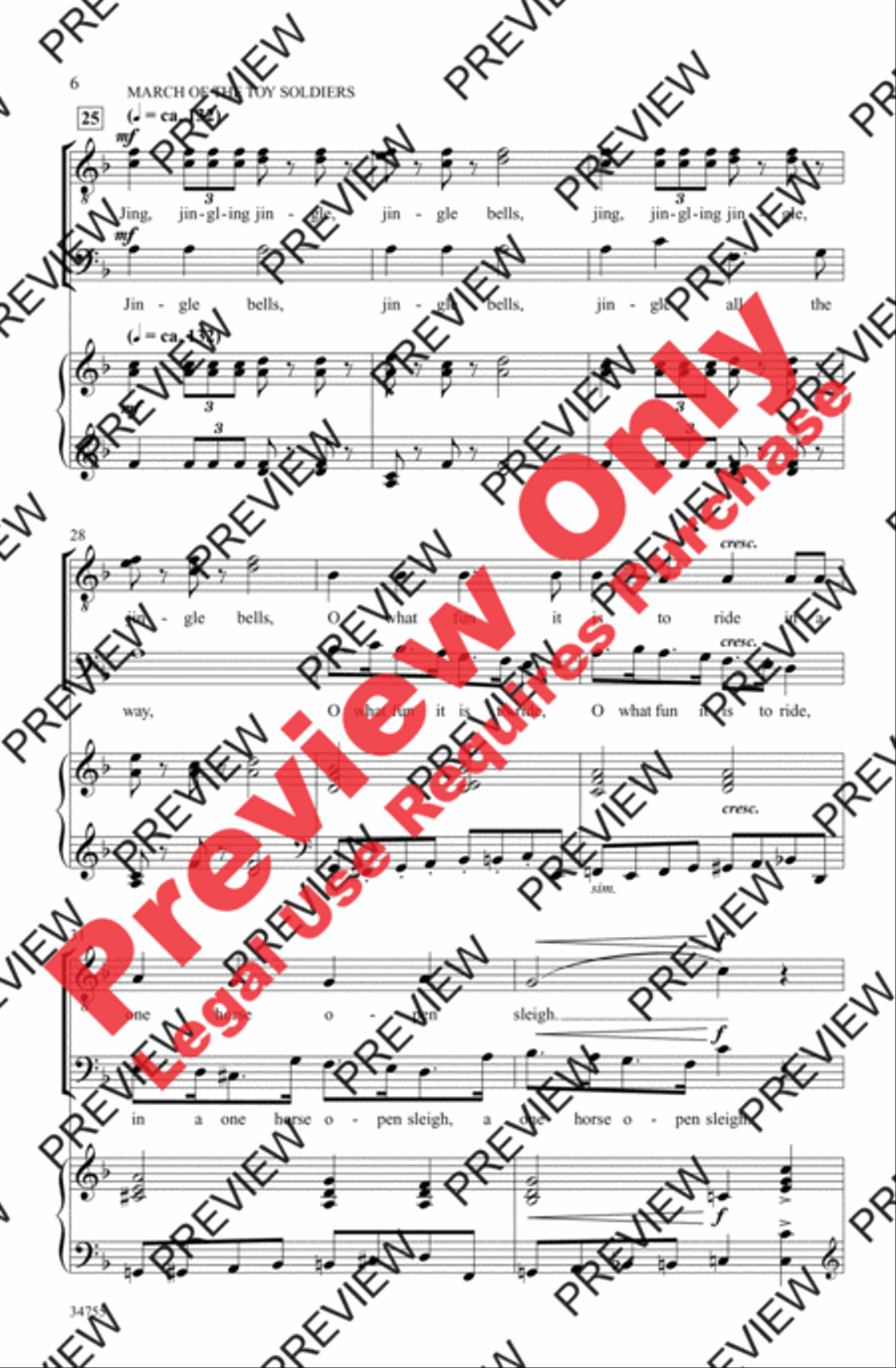 Nutcracker Jingles Nutcracker Jingles Men's Choir scores gallery preview page 18