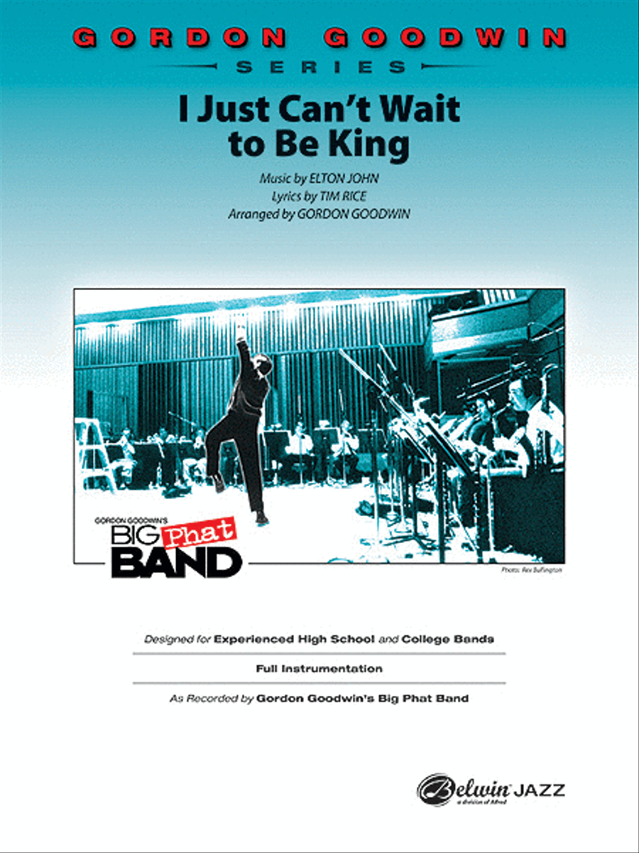 I Just Can't Wait to Be King Jazz Ensemble scores gallery preview page 1