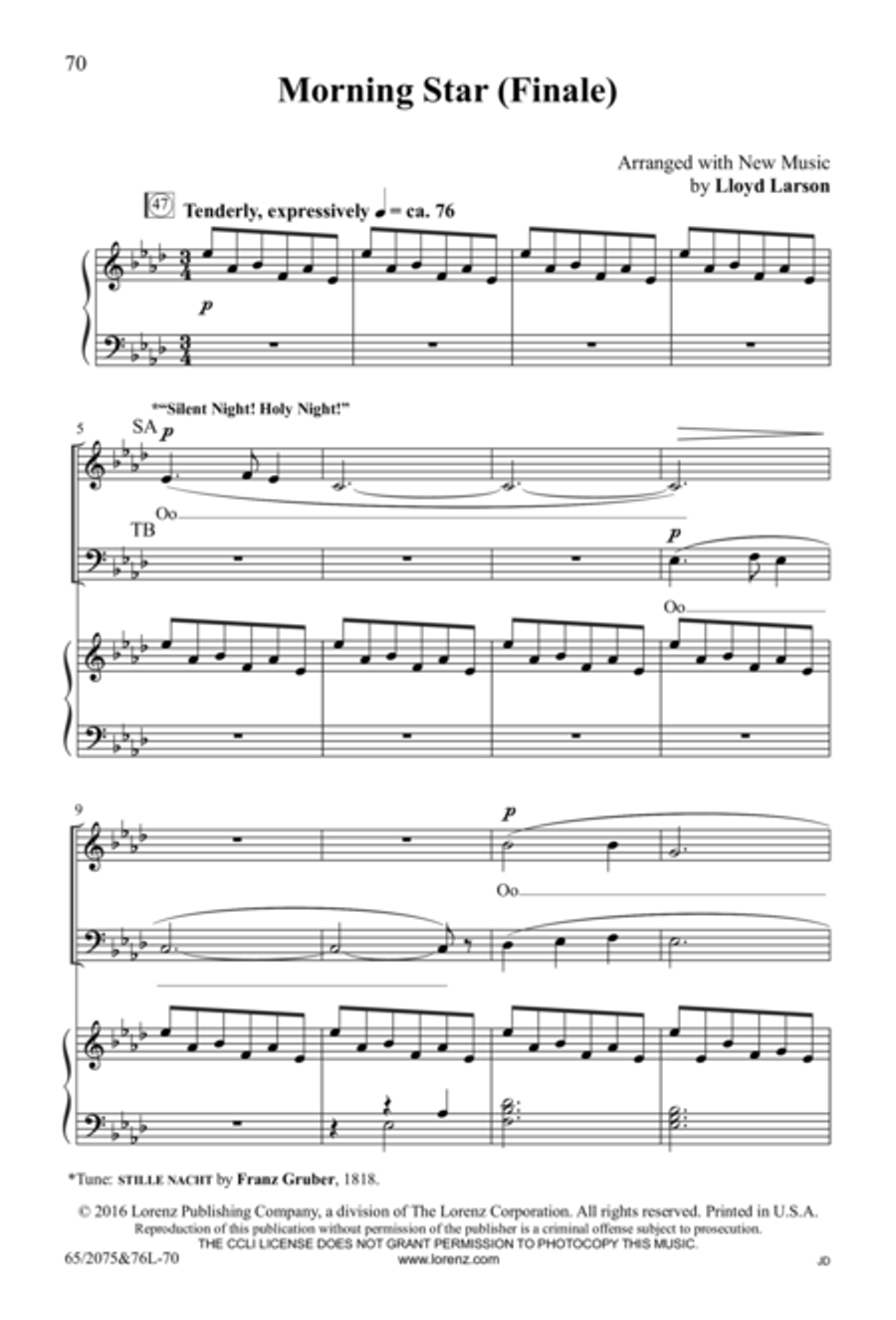 Morning Star - SATB Score with Performance CD 4-Part scores gallery preview page 26