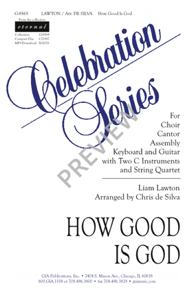 Book cover for How Good Is God