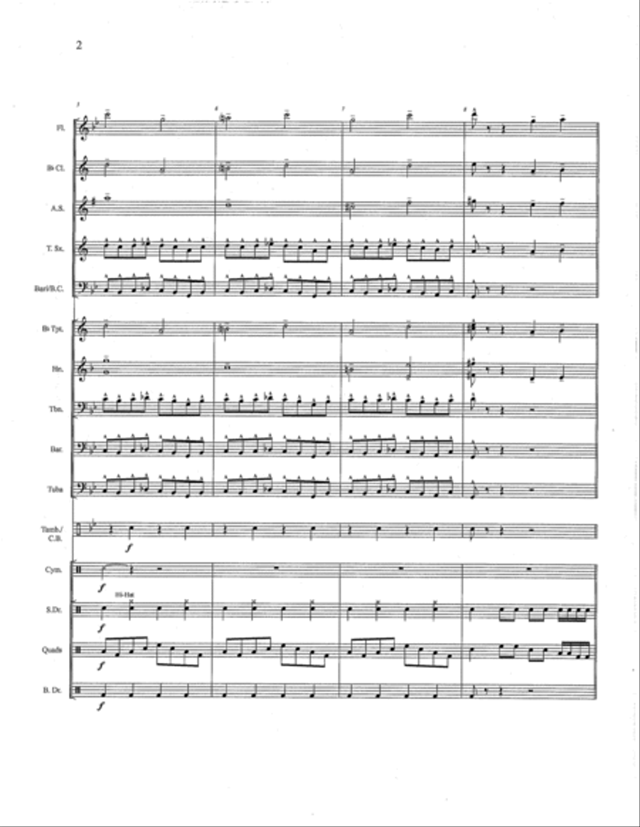 Baby Shark Baby Shark Marching Band scores gallery preview page 2