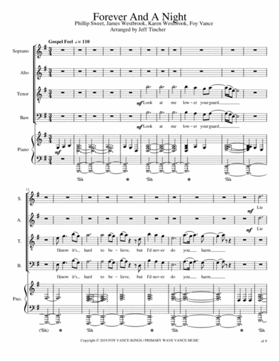 Forever And A Night Forever And A Night 4-Part scores gallery preview page 2