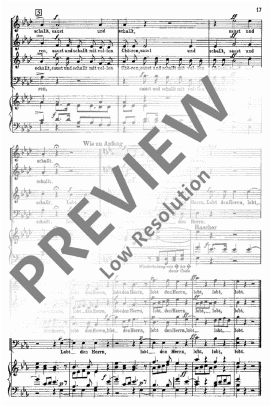 Eine deutsche Singmesse 4-Part scores gallery preview page 17