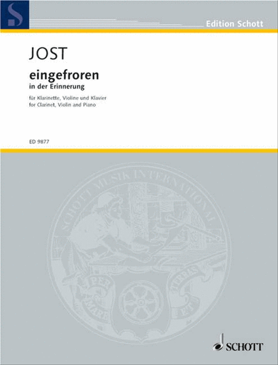 Jost Frosted Clar/v/pno Sc+pts Clarinet scores gallery preview page 1
