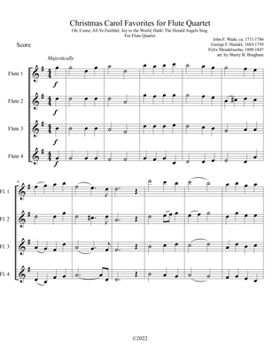 Christmas Carol Favorites for Flute Quartet
