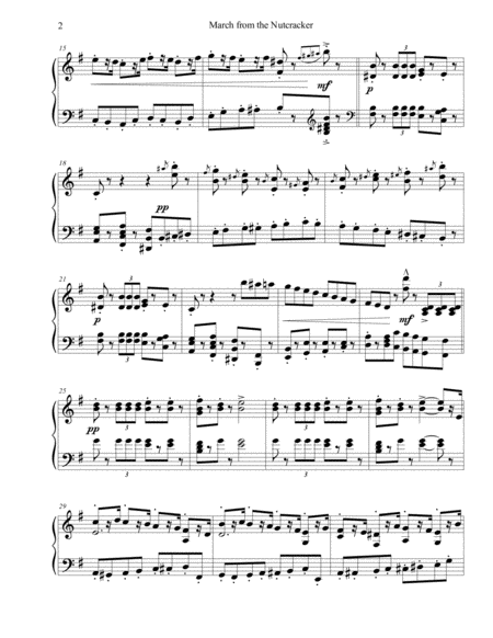 Nutcracker March Piano Solo Intermediate image number null