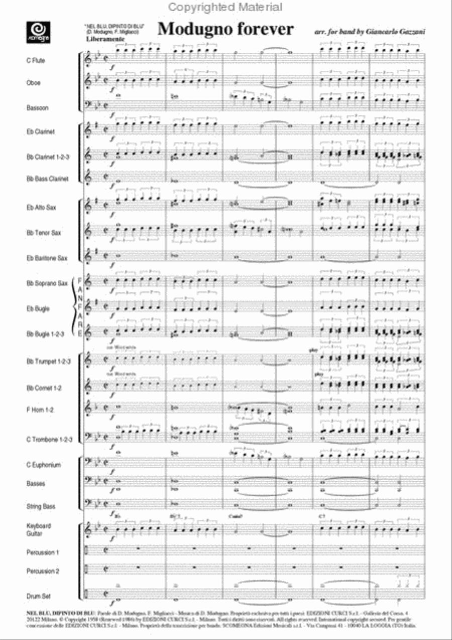 Modugno Forever Concert Band scores gallery preview page 3