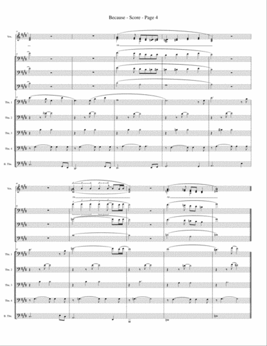 Because Small Ensemble scores gallery preview page 6